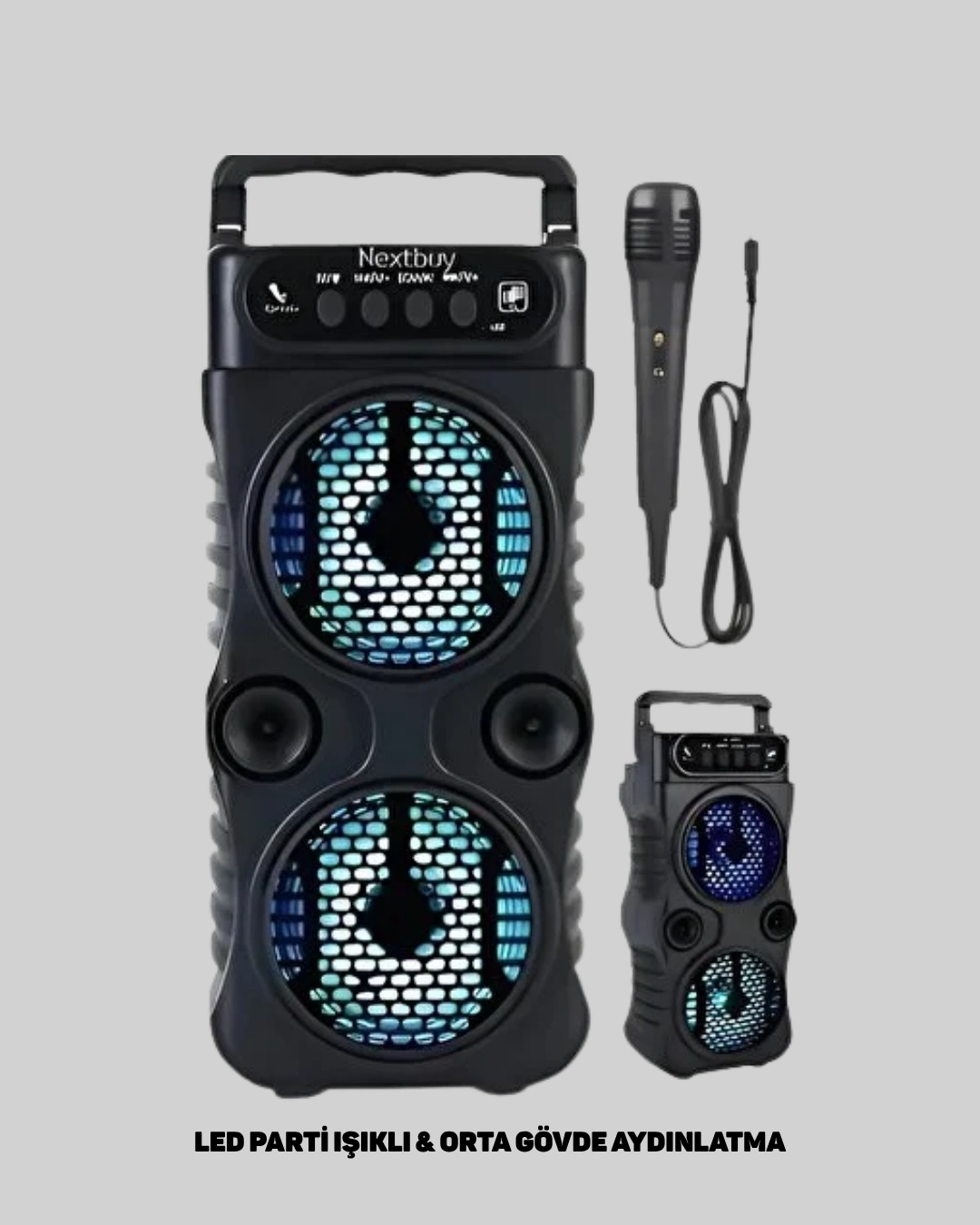 Taşınabilir Bluetooth Hoparlör 1200 mAh Batarya ile