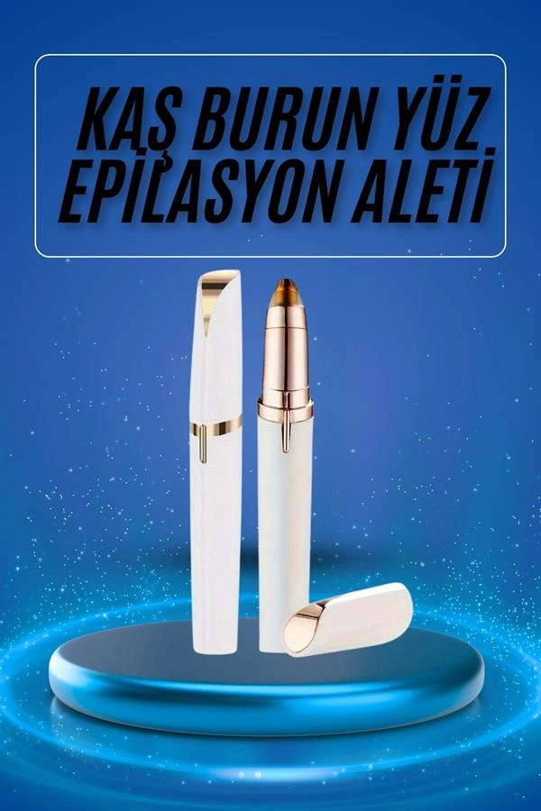 İnce Uçlu Epilasyon Aleti 13 cm Pilli Yüz İçin