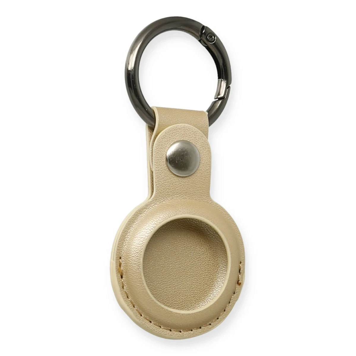 Airtag Anahtarlık Deri Kılıf - Gold