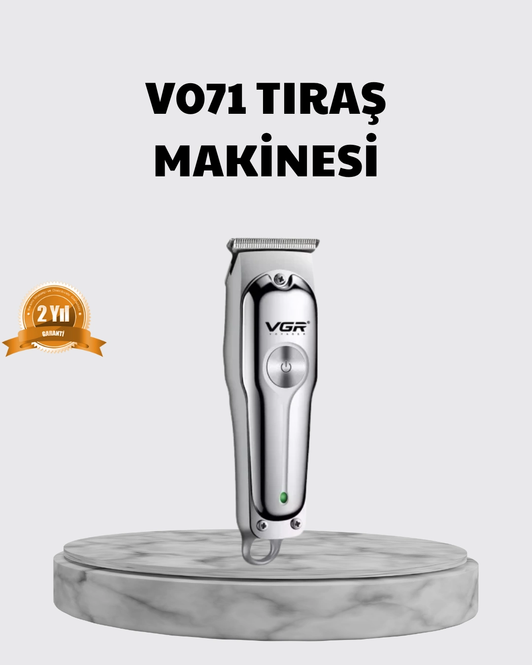 Şarjlı Tıraş Makinesi 120 Dakika Çalışma Süresi 3 Başlıklı