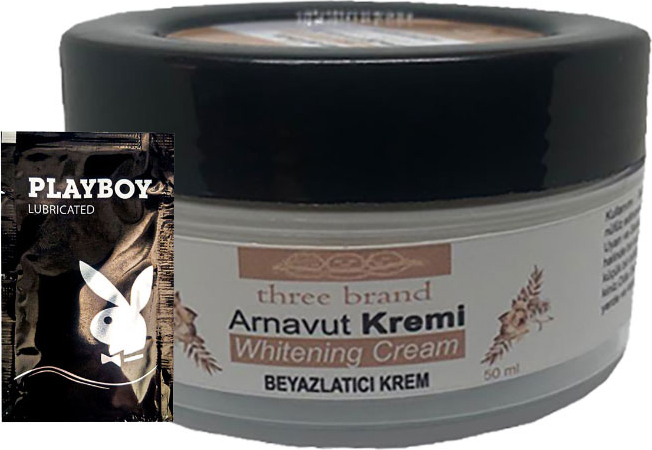 Three Brand Arnavut Kremi Whitens Cream  Aklık Kremi LFHX0118 50 ml + 1 Adet Jel Hediye