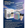 K12 Cift Mikrofonlu Renkli Tasinabilir Karaoke Hoparlörü (Bluetooth 5.4 & RGB Işıklı)