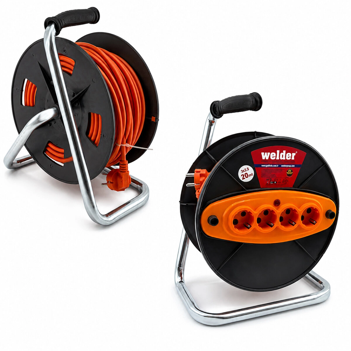Makaralı Uzatma Kablosu 20 Metre 3x2.5mm