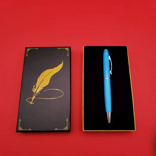 Şık Turkuaz Touchpen Kişiye Özel Hediye Kalemi