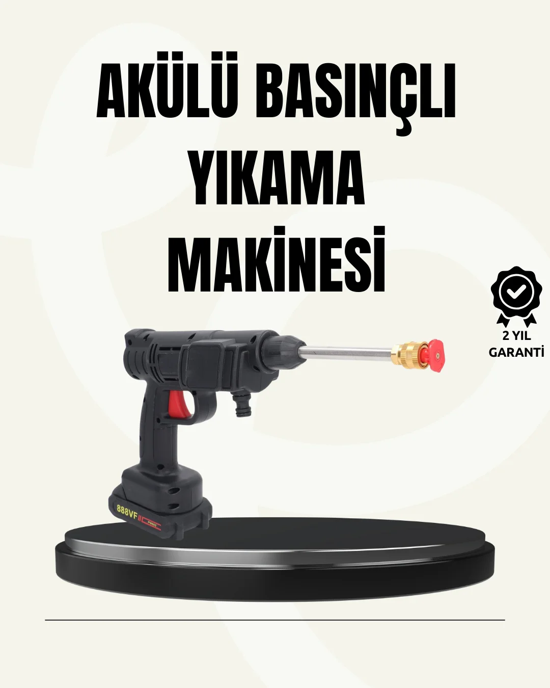 48V Şarjlı Basınçlı Yıkama Makinesi Kablosuz Su Tabancası