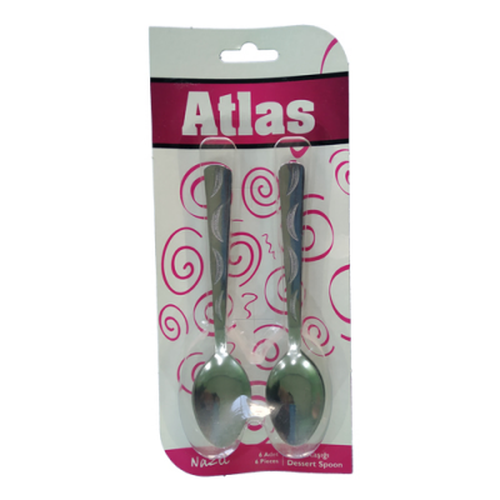 6 Parça Metal Tatlı Kaşık