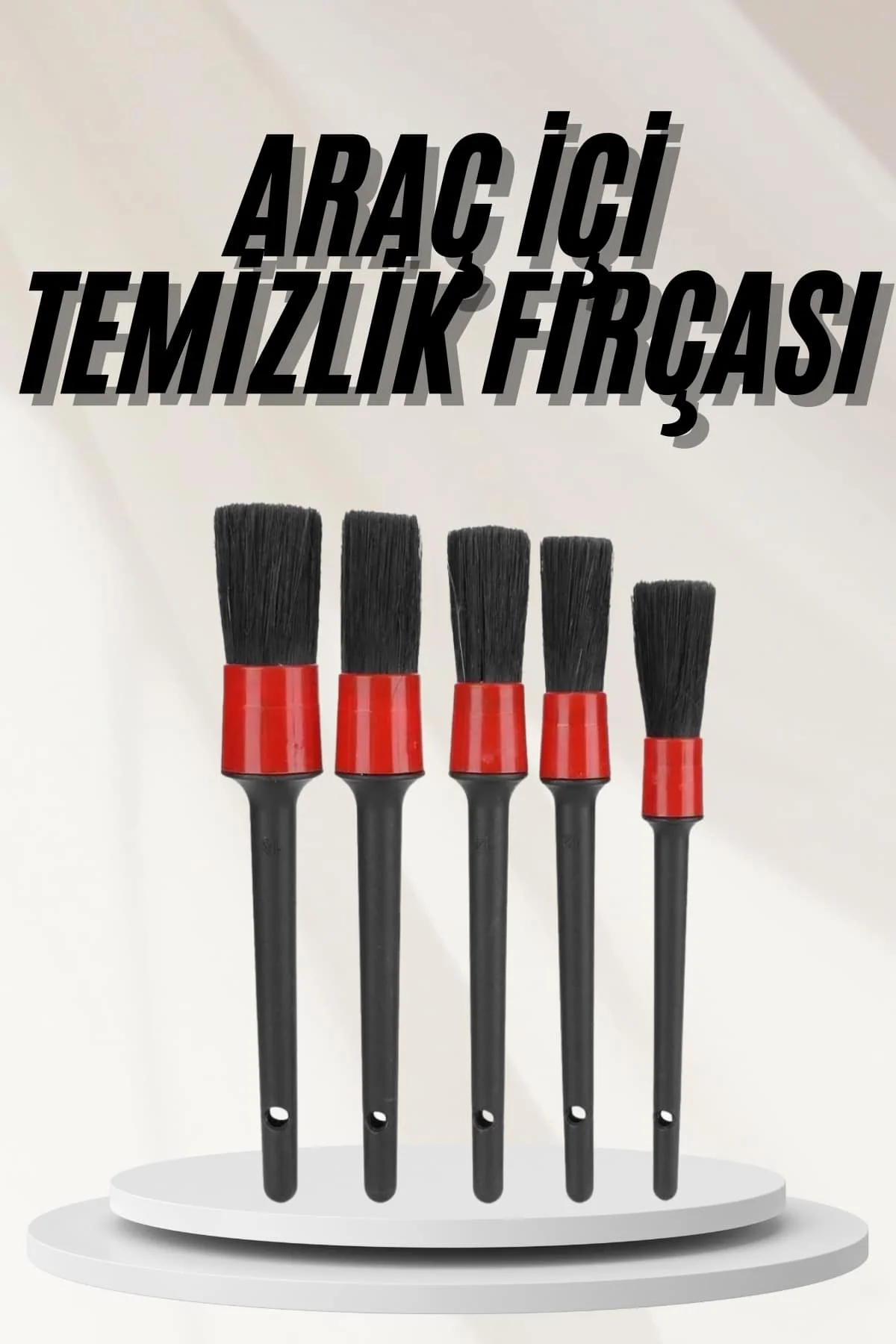 Araç İçi Led Aksesuar 5 Farklı Detaylı Araba Temizlik Fırçası Oto Temizleme Fırçası