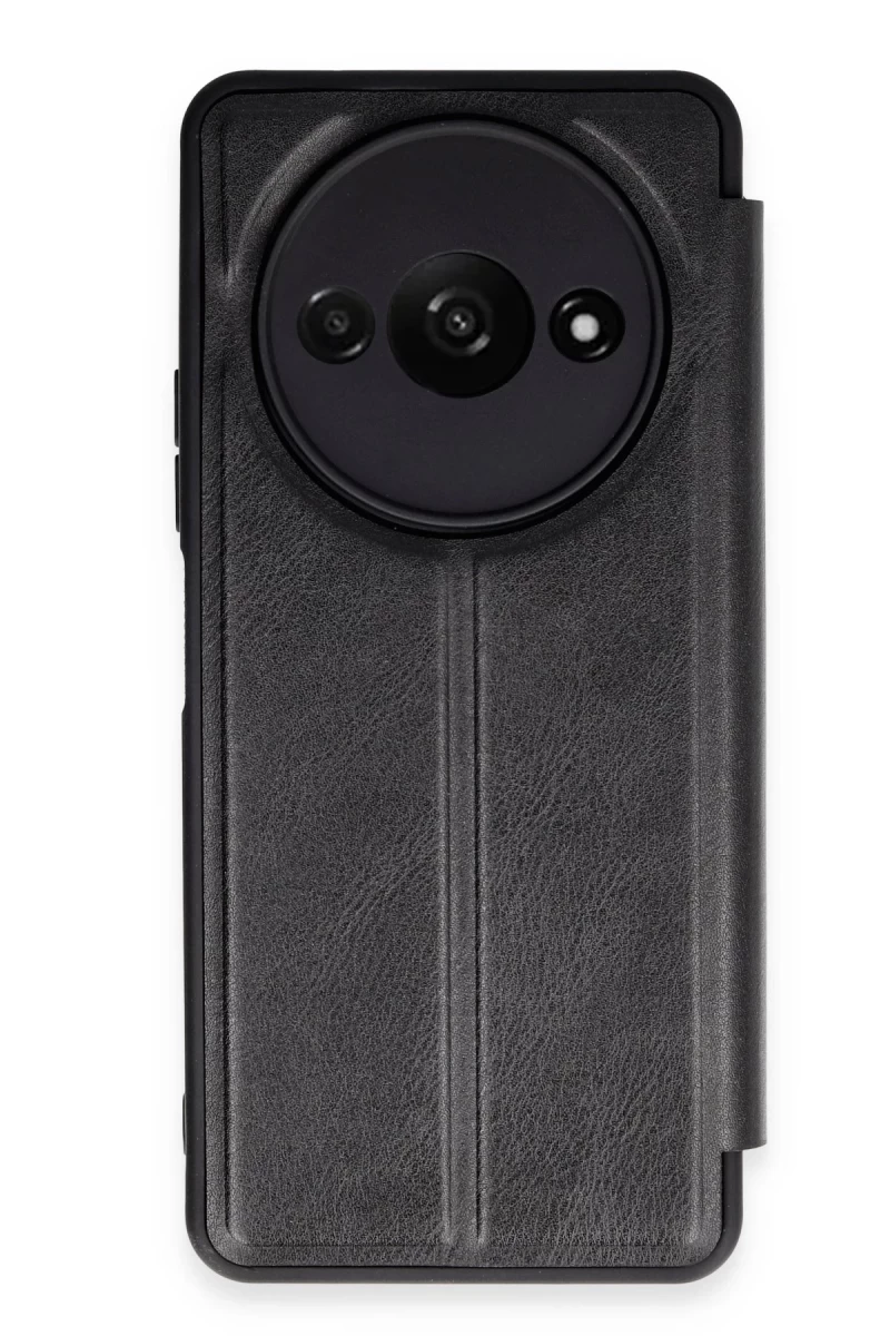 Xiaomi Redmi A3 4G Uyumlu Kılıf Flip Cover - Siyah