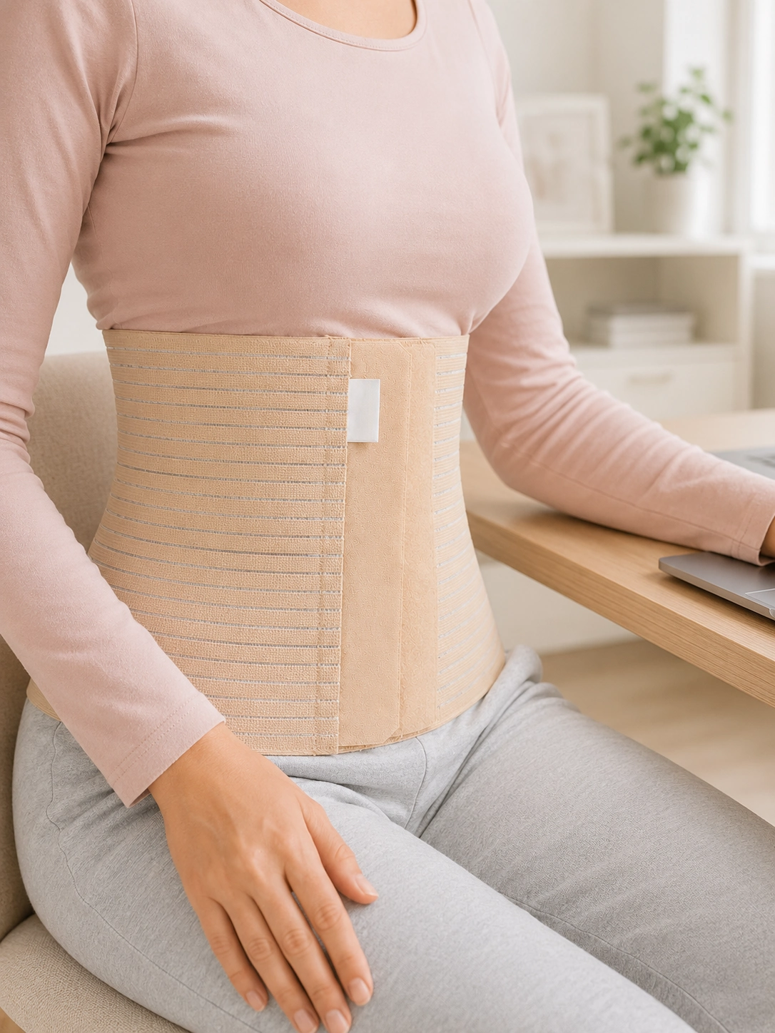 Doğum Sonrası Abdominal Korse 26 cm Yükseklik ile Rahat Kullanım