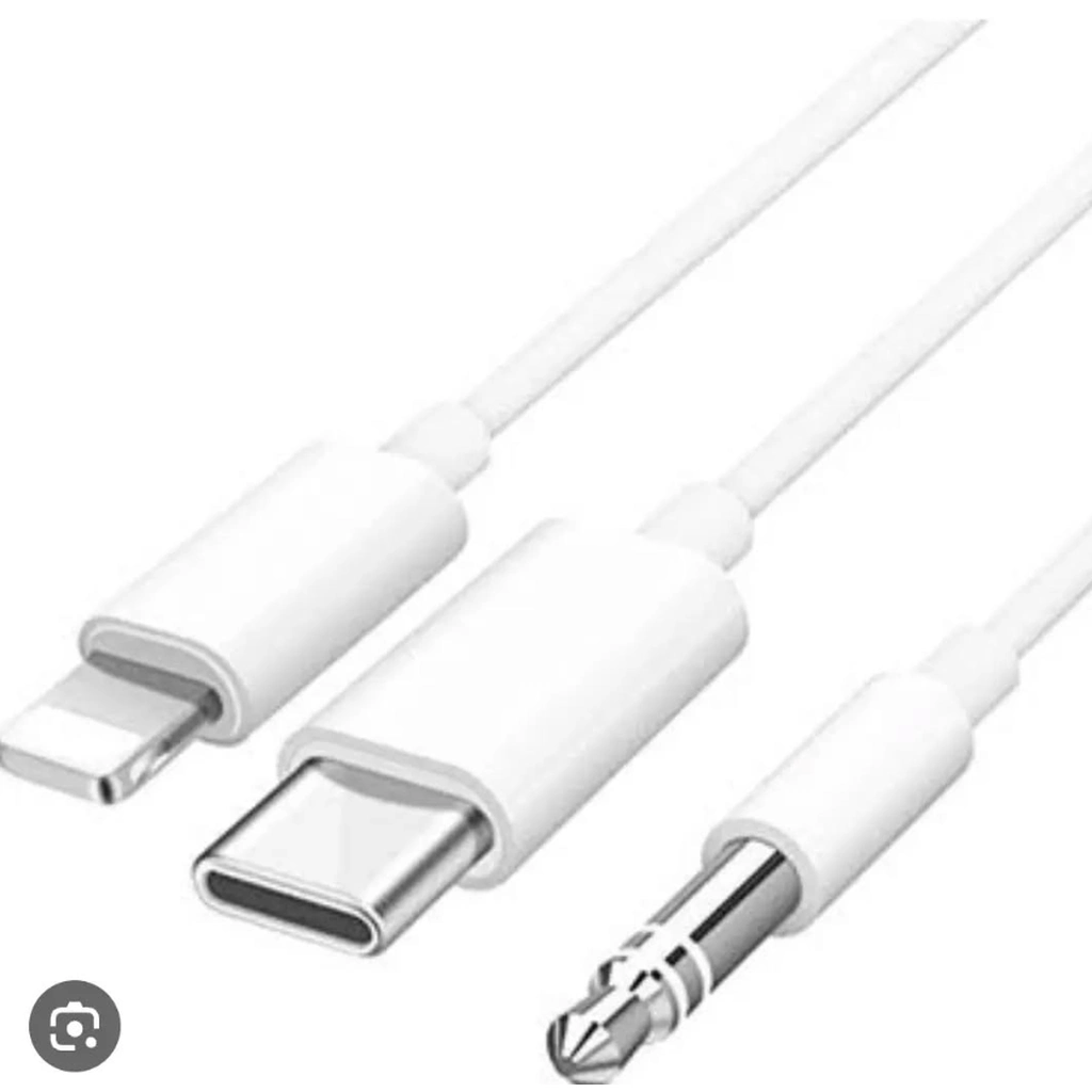 Kompakt Lightning Type-C 3,5 mm Aux Çevirici Cihazlar için