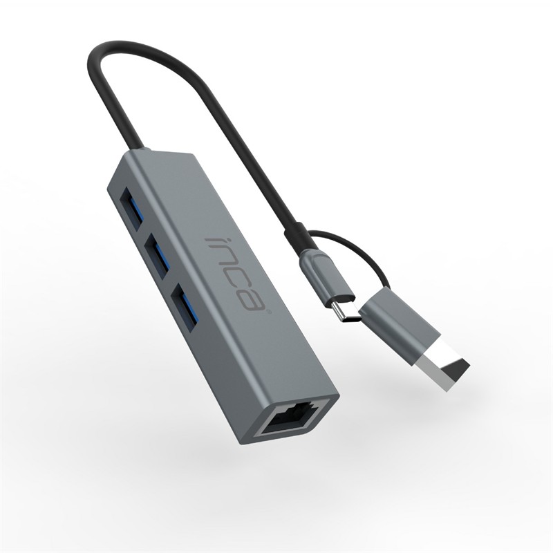 IUTP-03T USB HUBX3 USB 3.0 10 GBPS+ETHERNET RJ45 1000MBPS ÇOKLAYICI