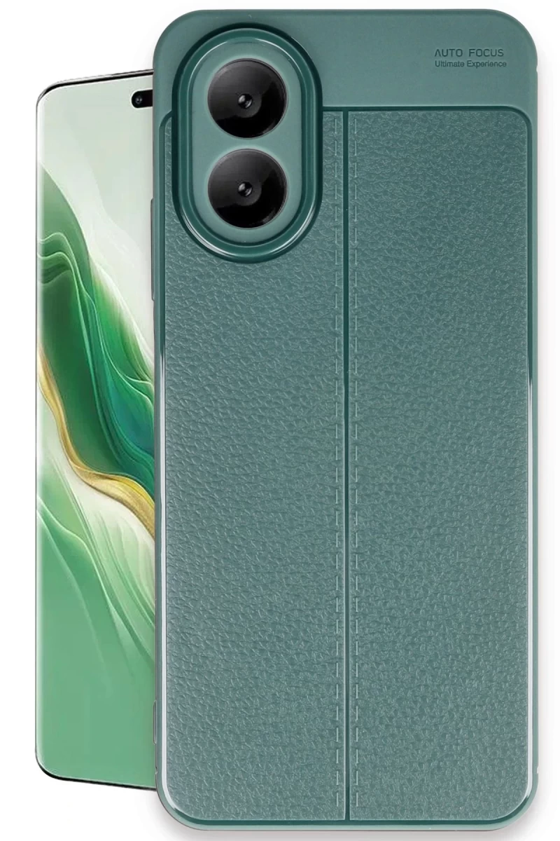 Oppo A38 Uyumlu Kılıf Auto Focus Kapak - Koyu Yeşil