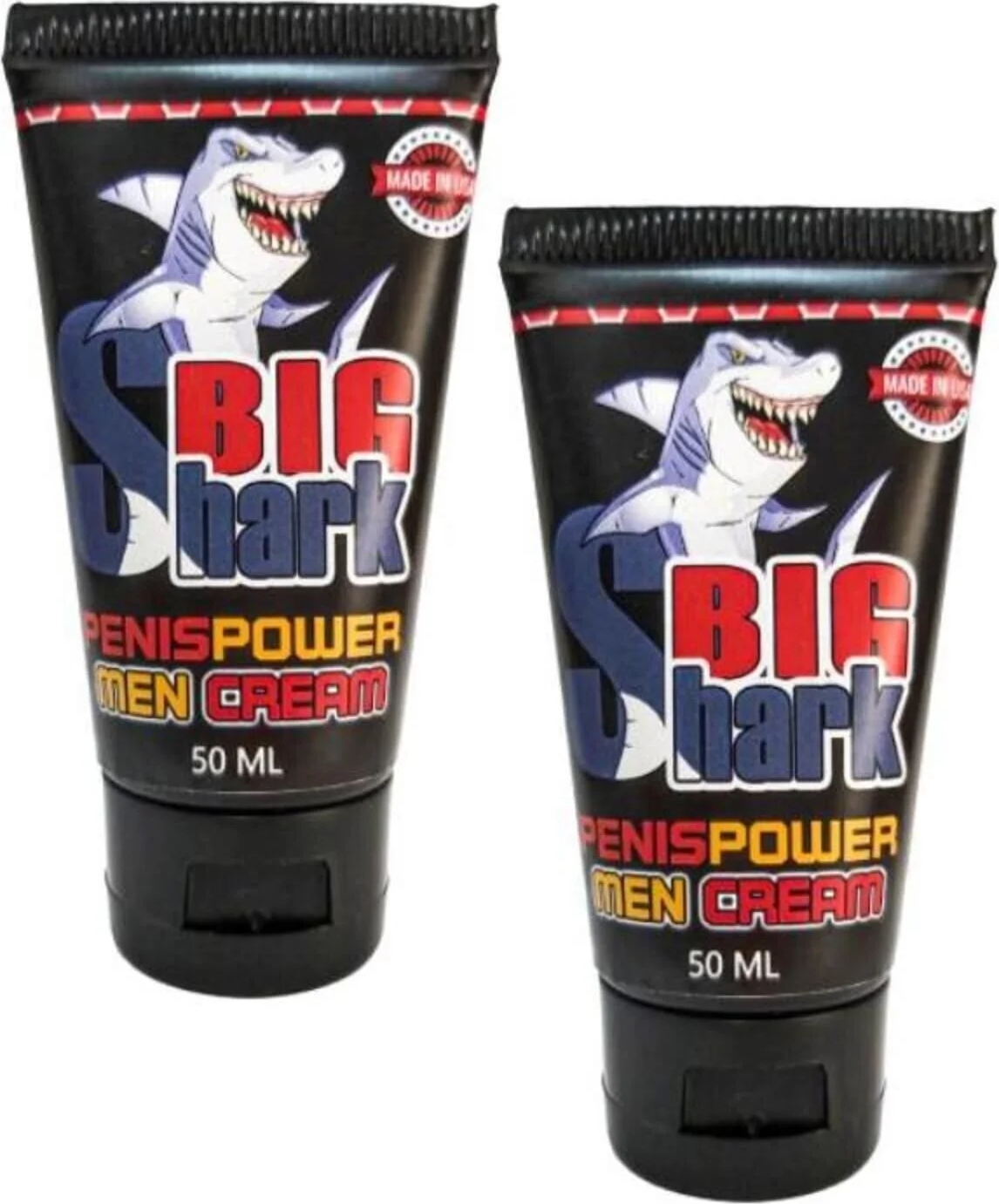 Big Shark Power Cream S Erkeklere Kremi 50 ml x 2 Adet
