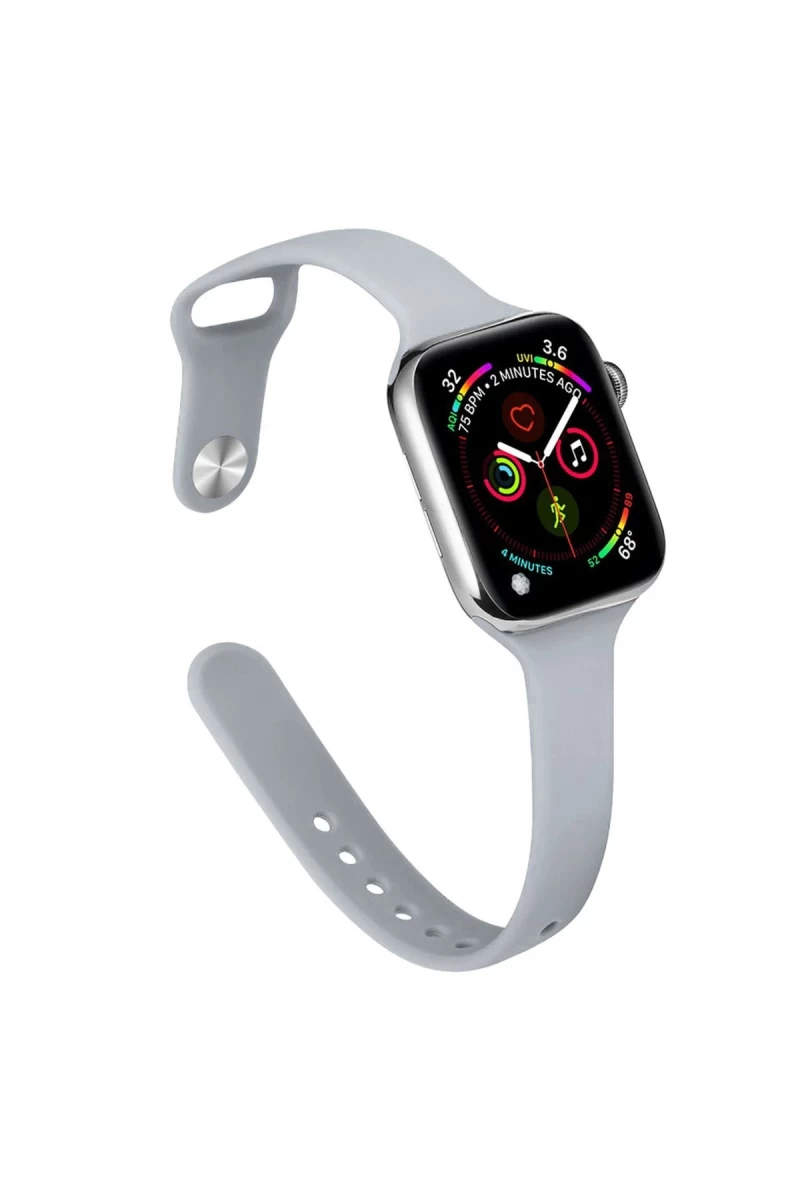 Apple Watch 38mm Uyumlu Klasik Kordon - Açık Gri