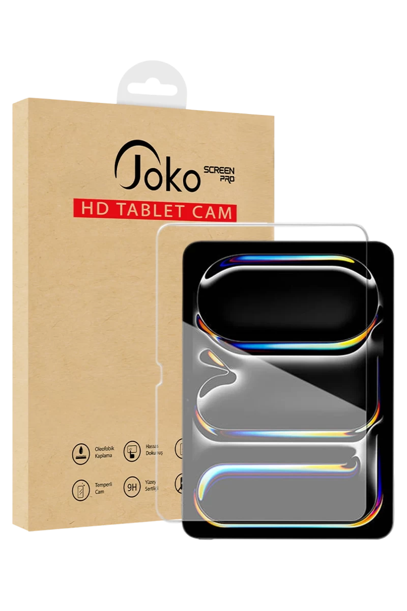 Joko Apple iPad Pro 11 (2025) 2in1 HD Tablet Cam Ekran Koruyucu - Şeffaf