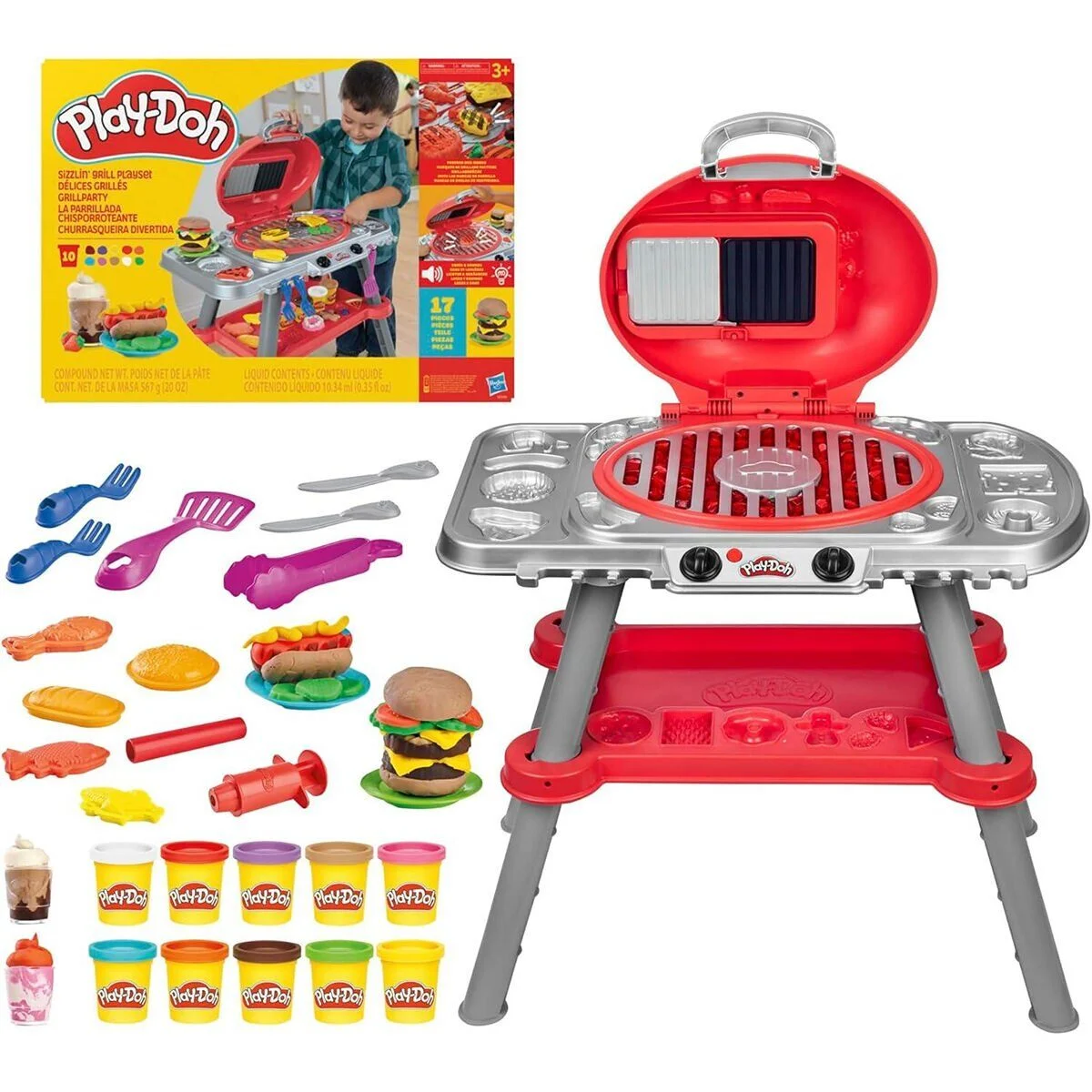 G0500 Play-Doh Cızırtılı Izgara Oyun Seti +3 yaş