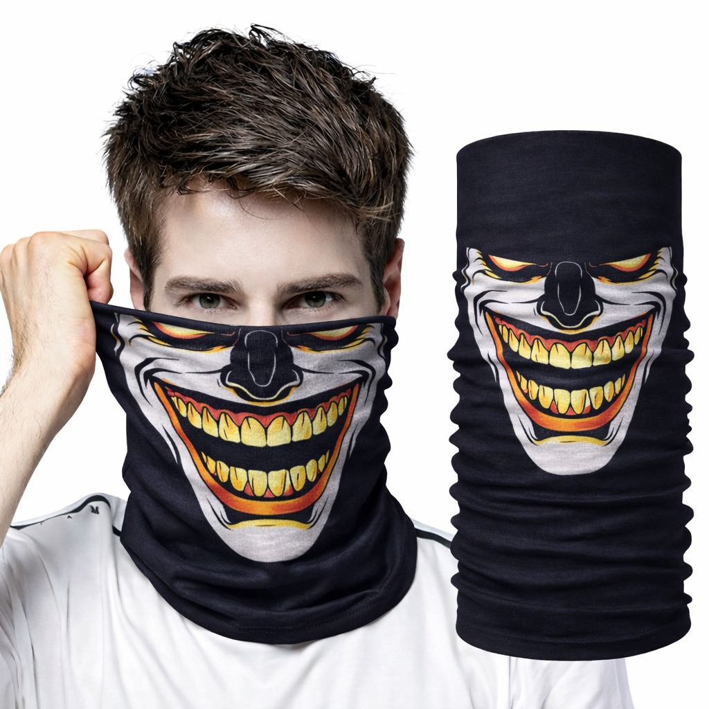 Joker Gülüşlü Baf Maske ? Çok Amaçlı Boyunluk Bandana 3 No