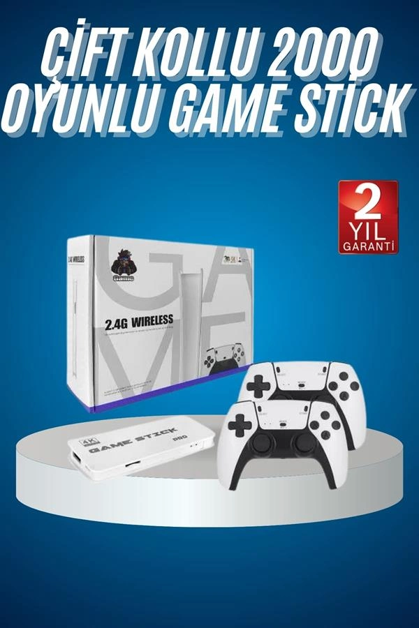 Retro Oyun Konsolu 4K Ultra HD Çift Konsol