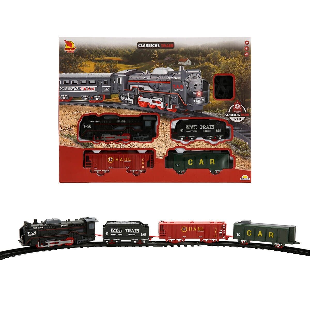 5116 Sun -rst-snc-tren Set Klasik 19PRÇ Bo Ses Işık
