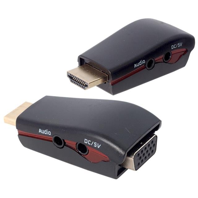 PM-13645 HDMI Erkek to VGA Dişi Audio Girişli Çevirici Aparat
