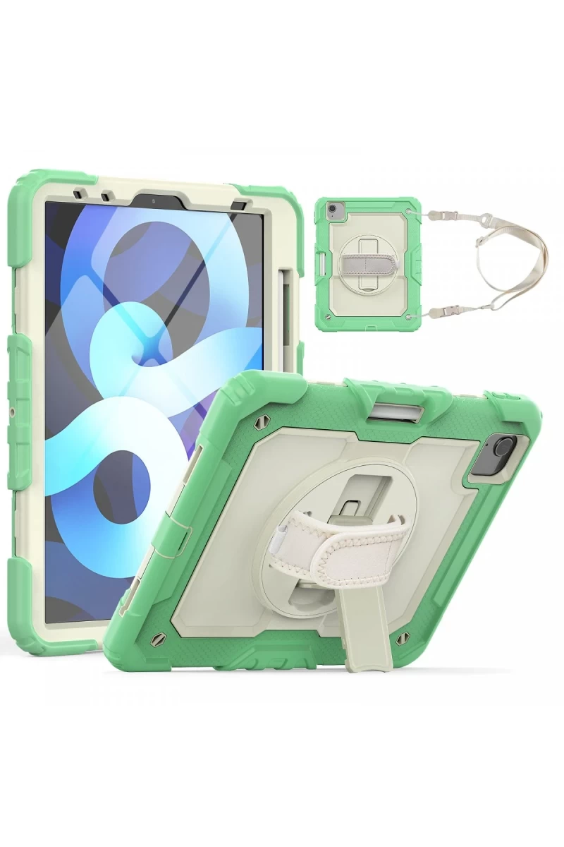 Apple iPad Pro 11 (2020) Kılıf Strap New Tablet Kapak - Yeşil