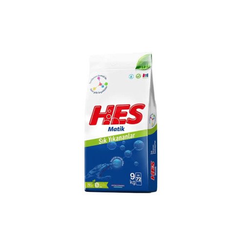 HES MATİK ÇAMAŞIR DETERJANI SIKI YIKANANLAR 9 KG