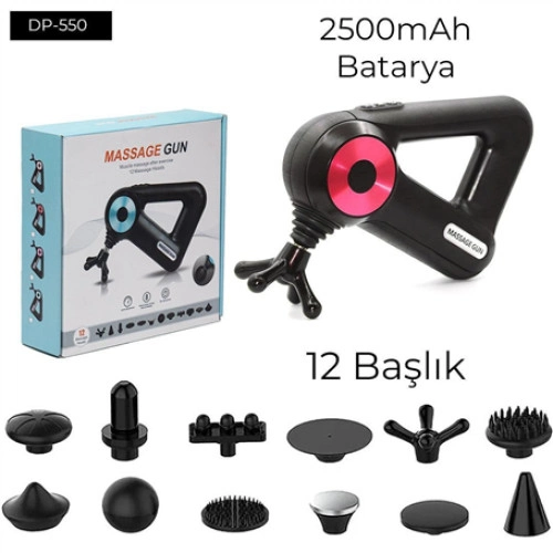 Pratik 12 Başlıklı Masaj Aleti Derin Doku Rahatlatıcı