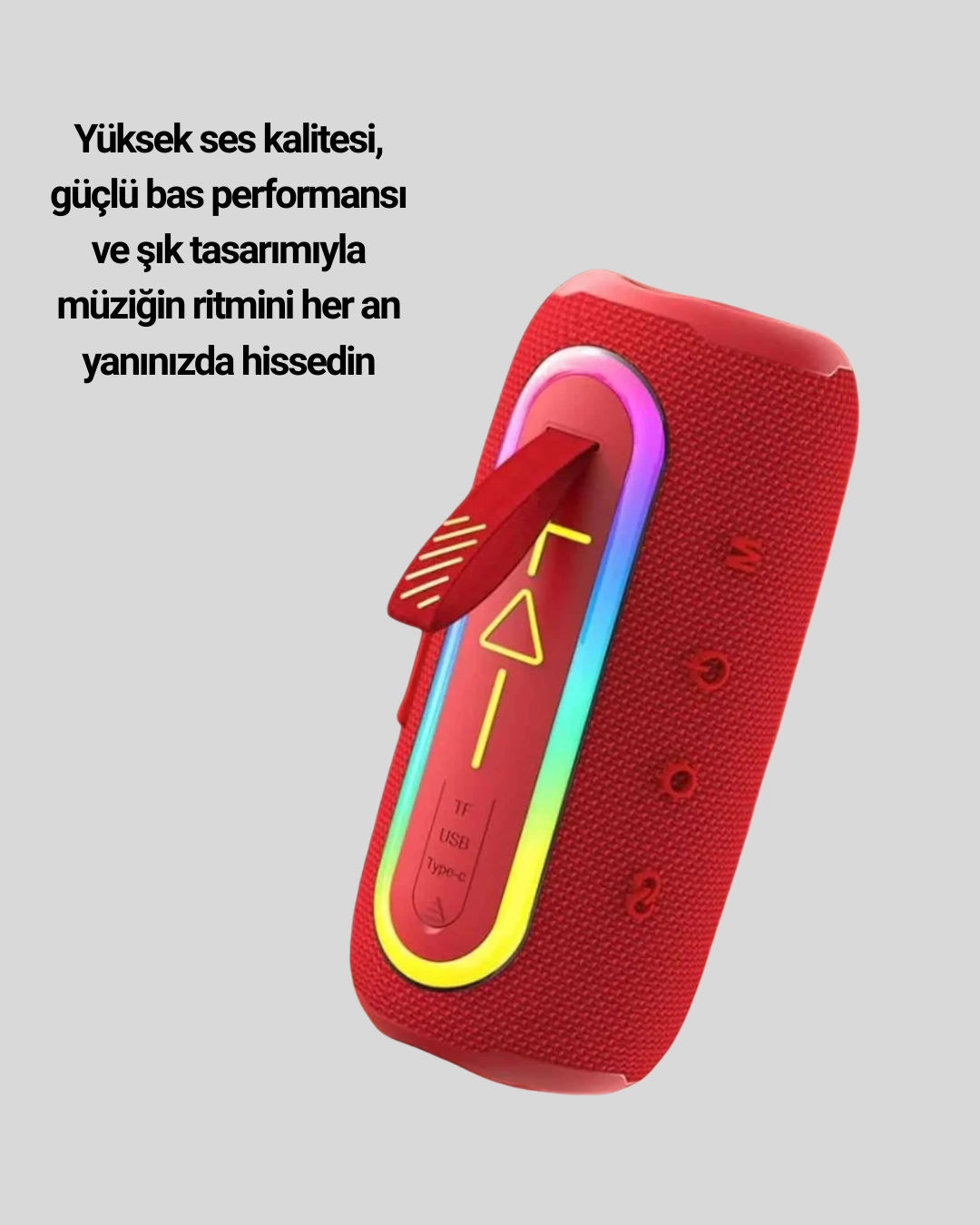 Kompakt Tasarımlı Uzun Pil Ömürlü Bluetooth 5.1 Hoparlör