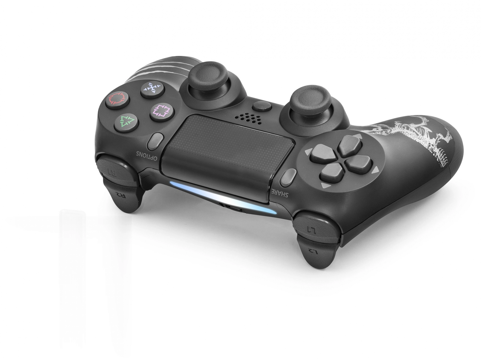 Ergonomik Kablosuz Gamepad Oyun Kolu PS4 Uyumlu Siyah