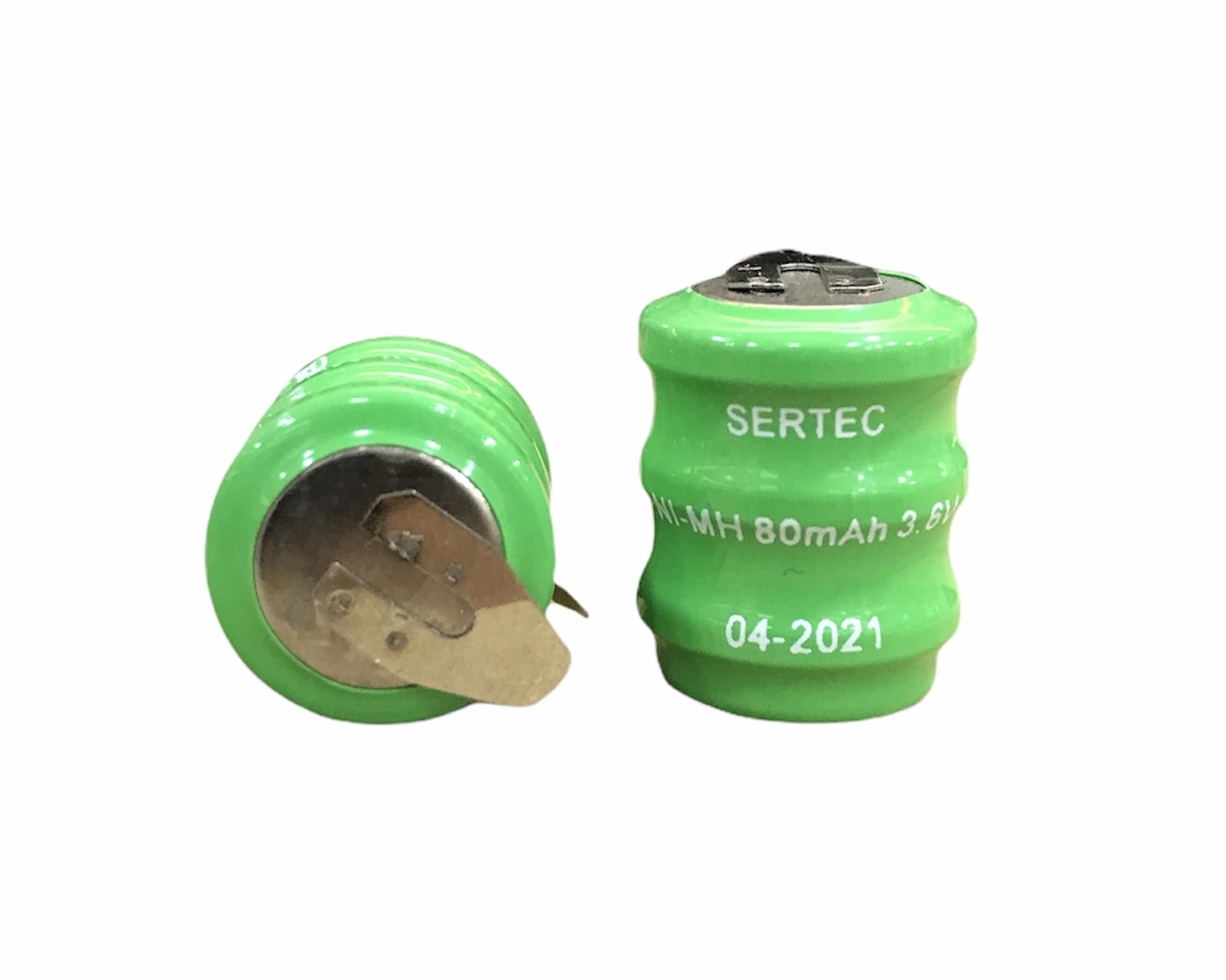 Ni-MH Buton Pil 3.6V 80mAh 2 Pin Elektronik Cihazlar için