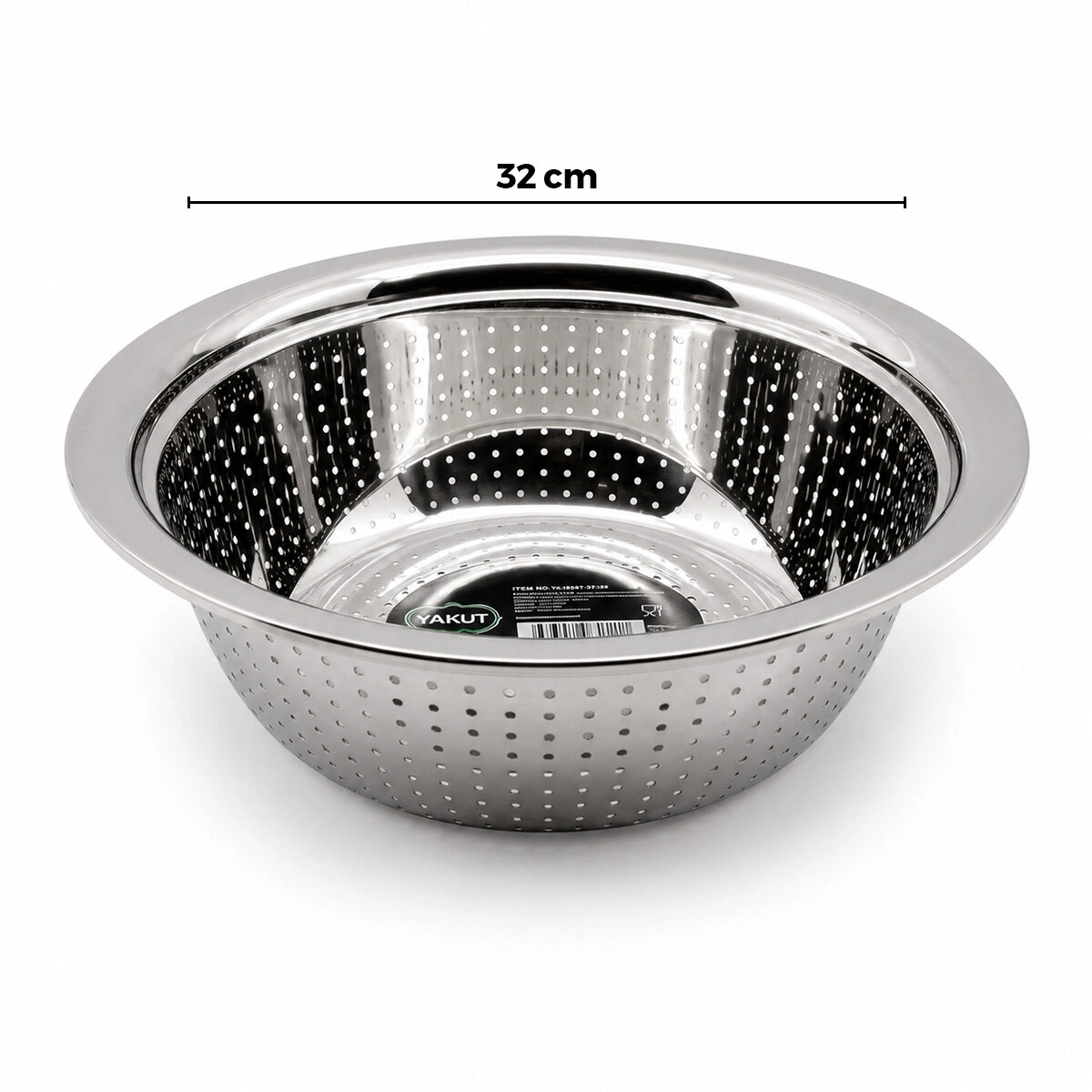 Kulp Olmadan Kullanışlı 32cm Paslanmaz Metal Sepet Süzgeç