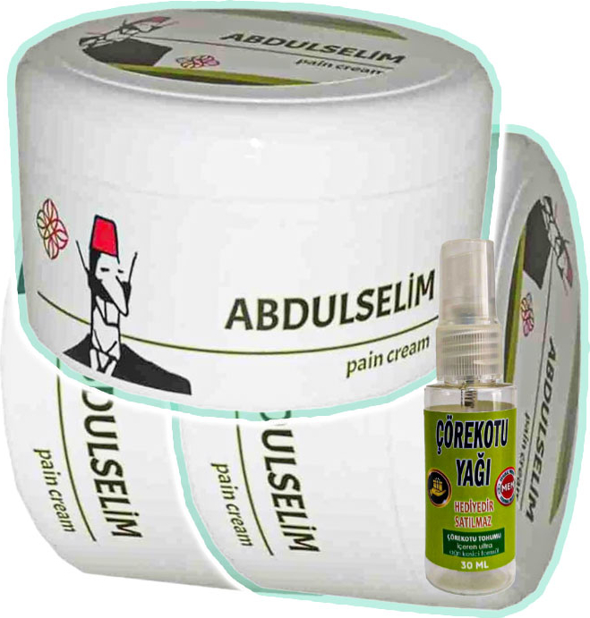 Abdülselim Teskin Kremi 3 Adet 200 ml + Çörek Otu Yağı Teskin Yağı 30 ml