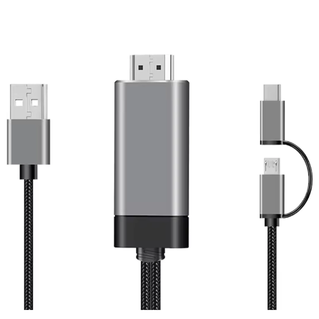 HDMI ve VGA Çıkışlı 3'ü 1 Arada USB Görüntü Aktarıcı