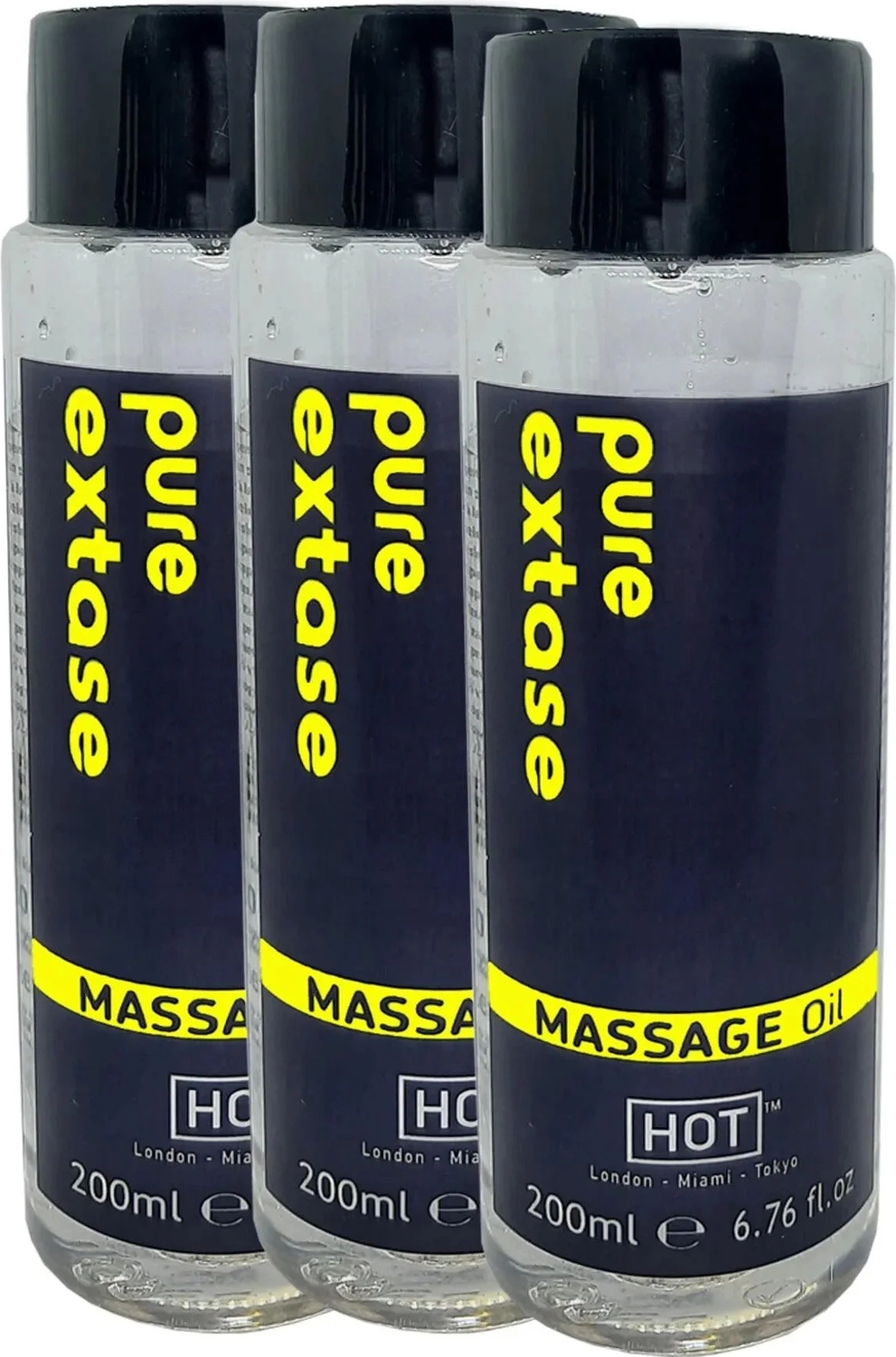 Süper Pure Extase Massage Oil 600 ml Aromalı Masaj Yağı x 3 Adet