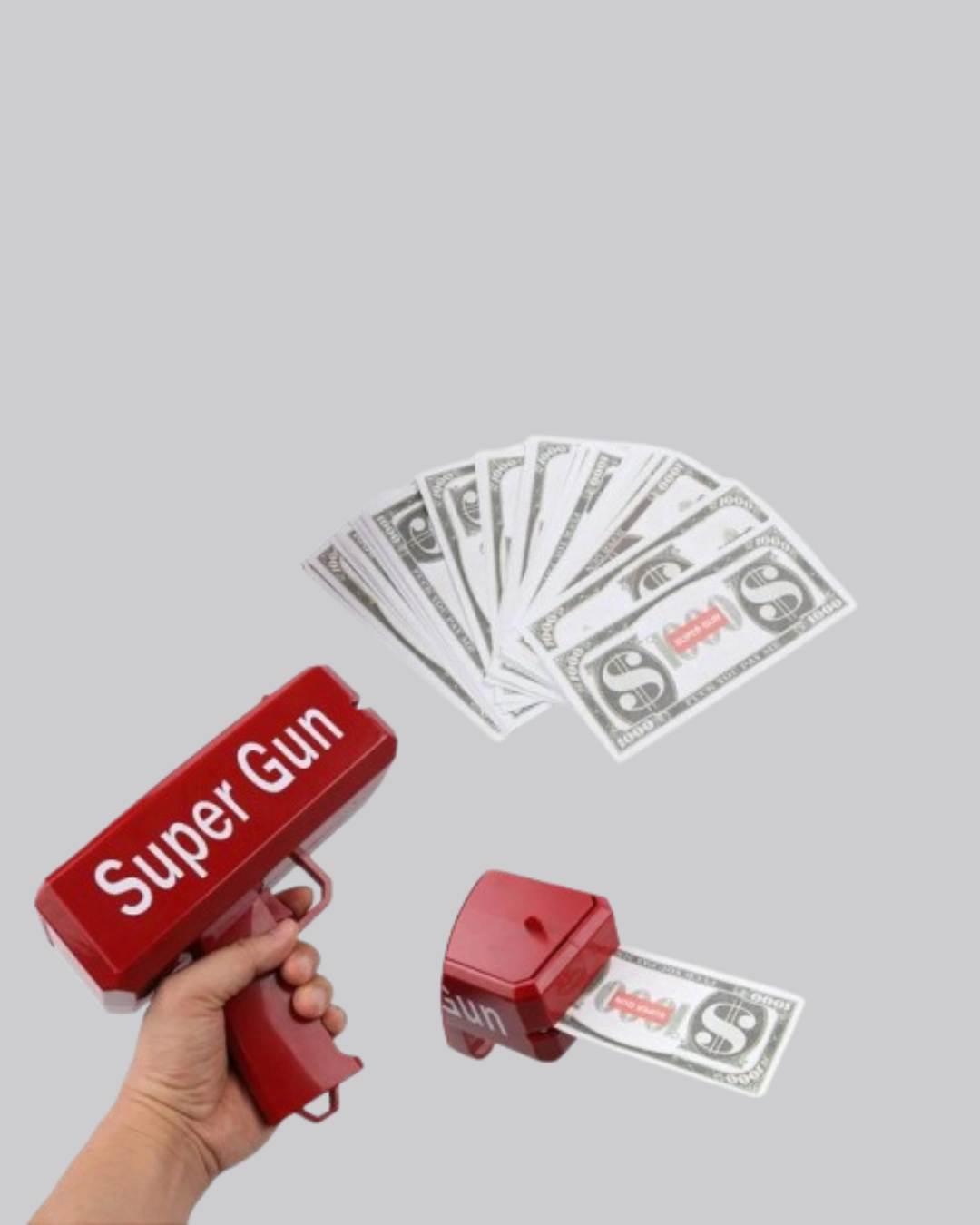 Eğlenceli Para Saçma Makinesi Kırmızı 1 Adet