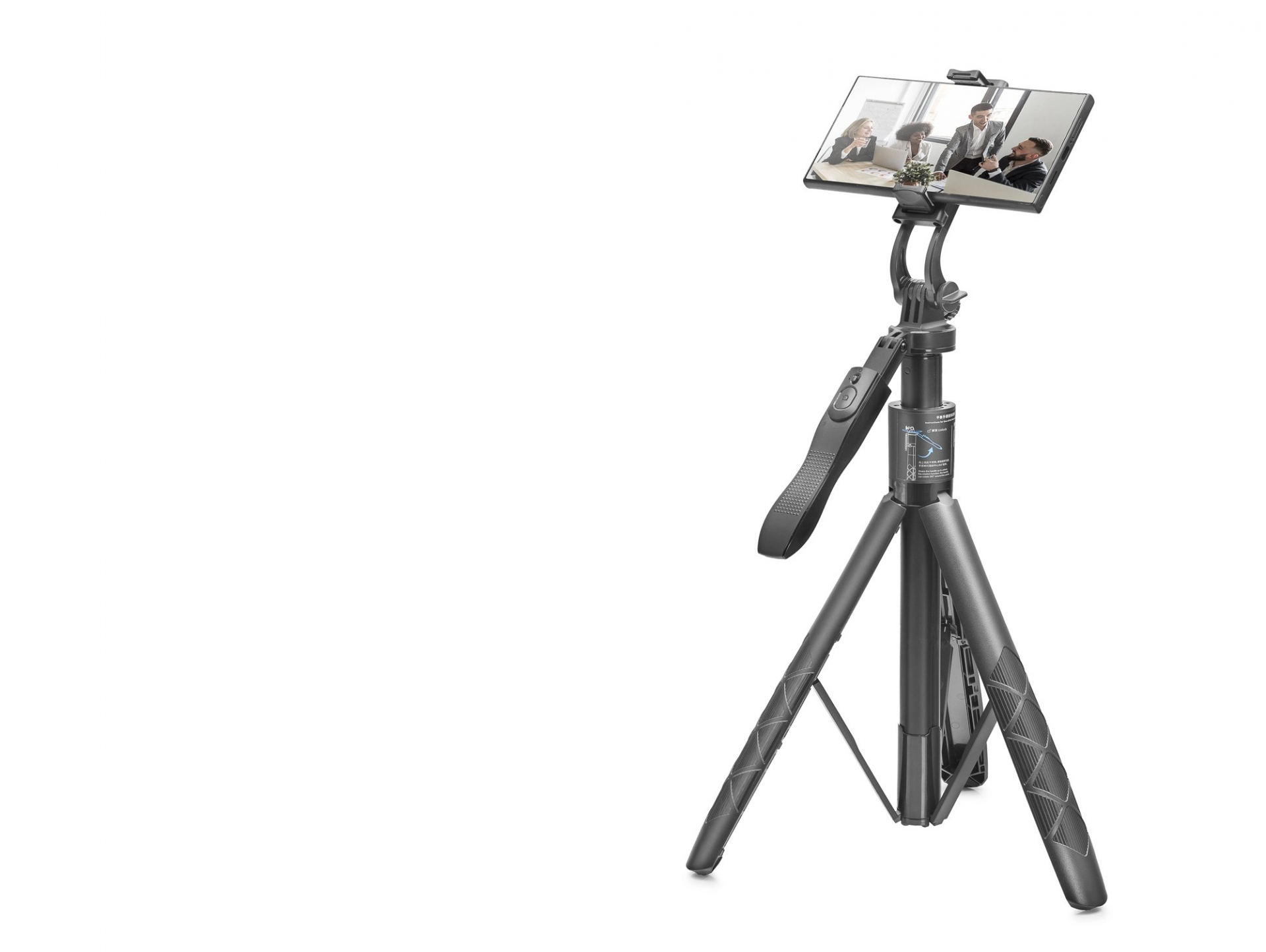 Katlanabilir Telefon Tripodu ve Selfie Çubuğu 153 cm Siyah