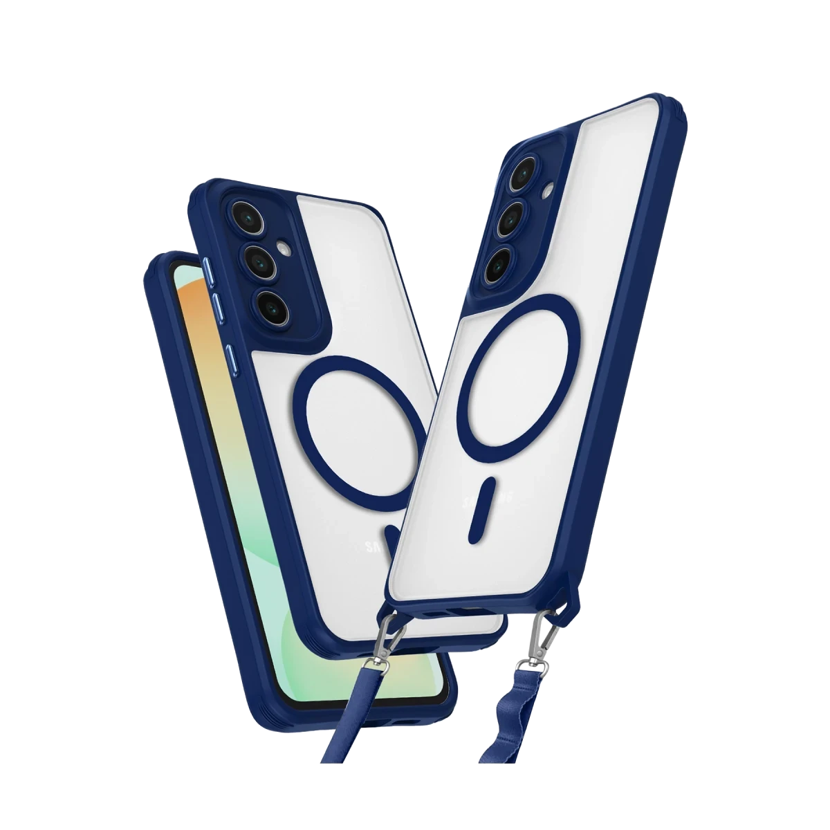 Samsung Galaxy S24 FE Kılıf Enka Magsafe Silikon Kılıf - Lacivert