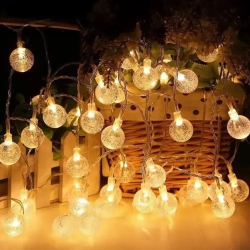 Kristal Top LED 5m 28 Adet Şeffaf Kablo