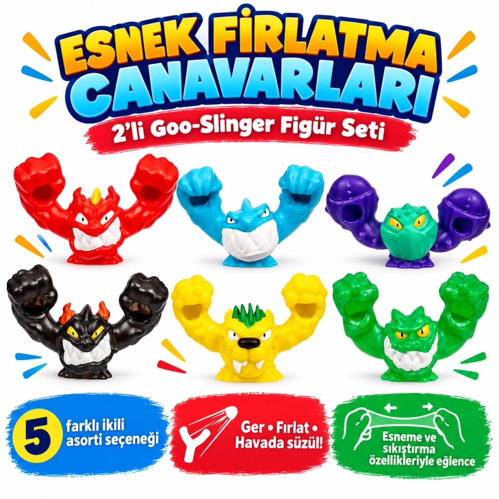 Eğlenceli Goo Slingers İkili Paket Oyun Seti