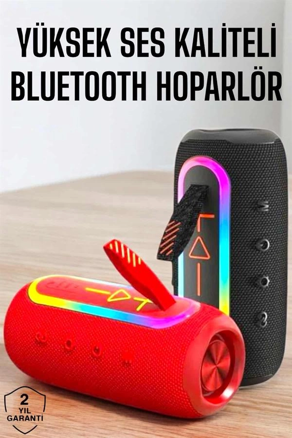 Taşınabilir Bluetooth Hoparlör Uzun Pil Ömrü Şık Tasarım