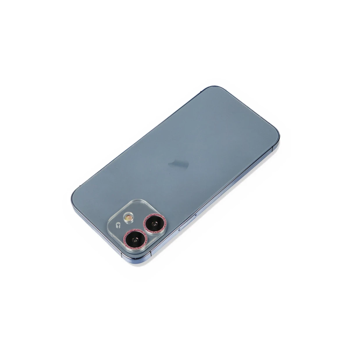 Apple iPhone 12 Mini Shine Kamera Lens Koruma Cam - Pembe
