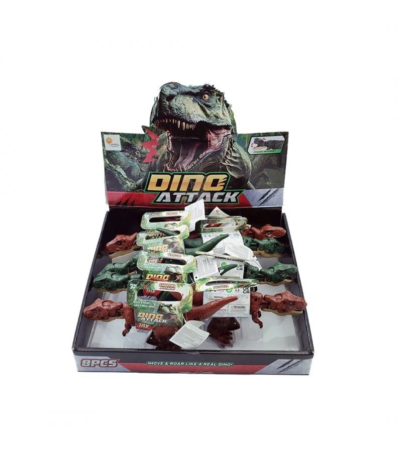 Sesli Işıklı Dinozor 8'li Set Eğlenceli Oyun