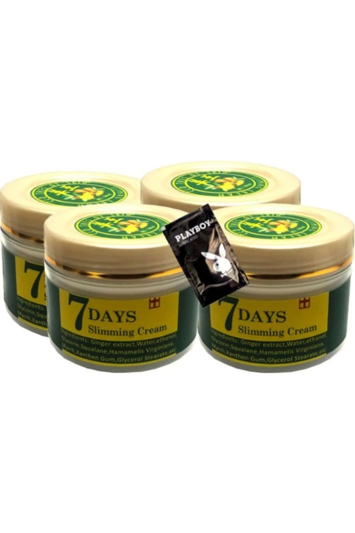 7Days 4lü Adet Ginger Miracle Slimming Cream Kremi  100 ml + 1 Adet Jel Hediyeli