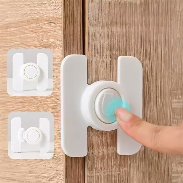 SN-28751 Düğmeli Tip Dolap ve Çekmece Çocuk Güvenlik Kilidi