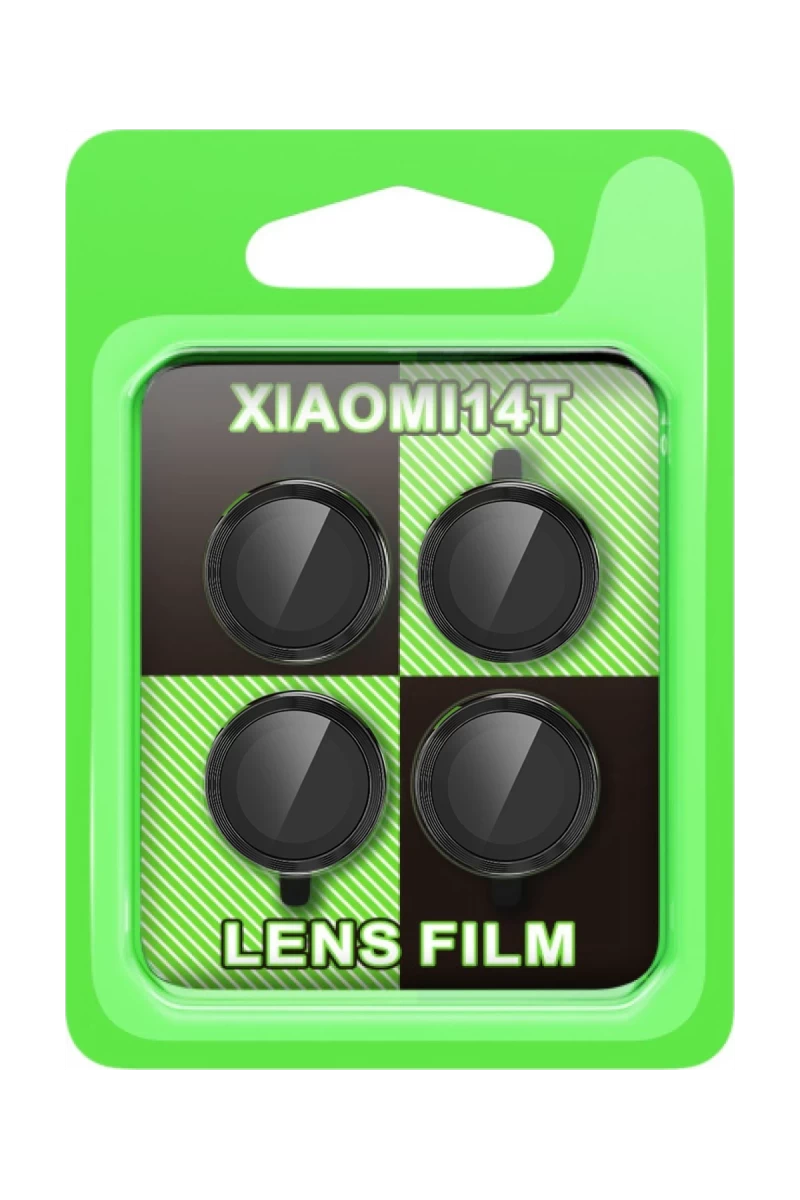 Xiaomi Mi 14T Uyumlu Raze Metal Kamera Lens - Siyah