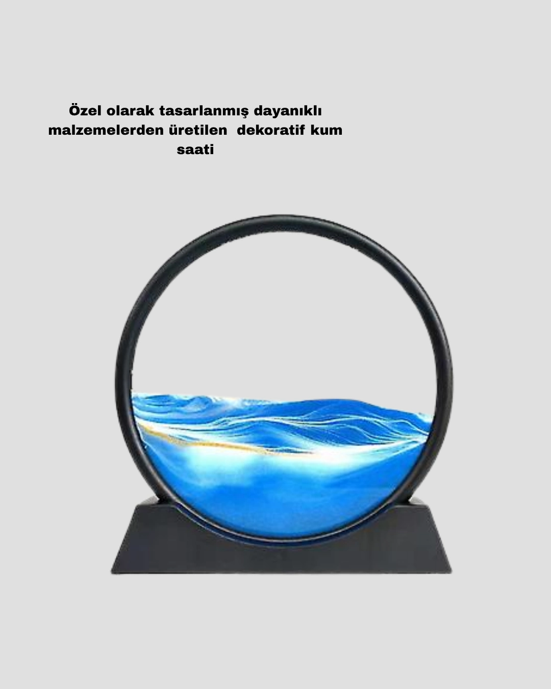 Estetik Tasarımlı Cam Kum Saati - Ofis ve Ev Dekoru