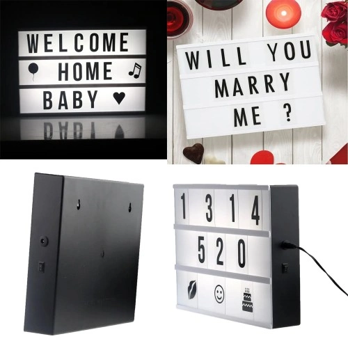 Dekoratif A4 Boyutunda Led Işıklı Yazı Panosu Lightbox