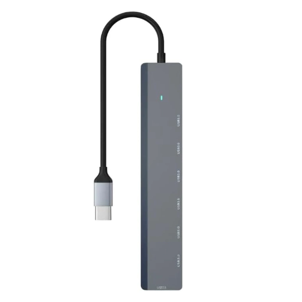 Kompakt 7 Port USB Hub Type-C Uyumluluk ile
