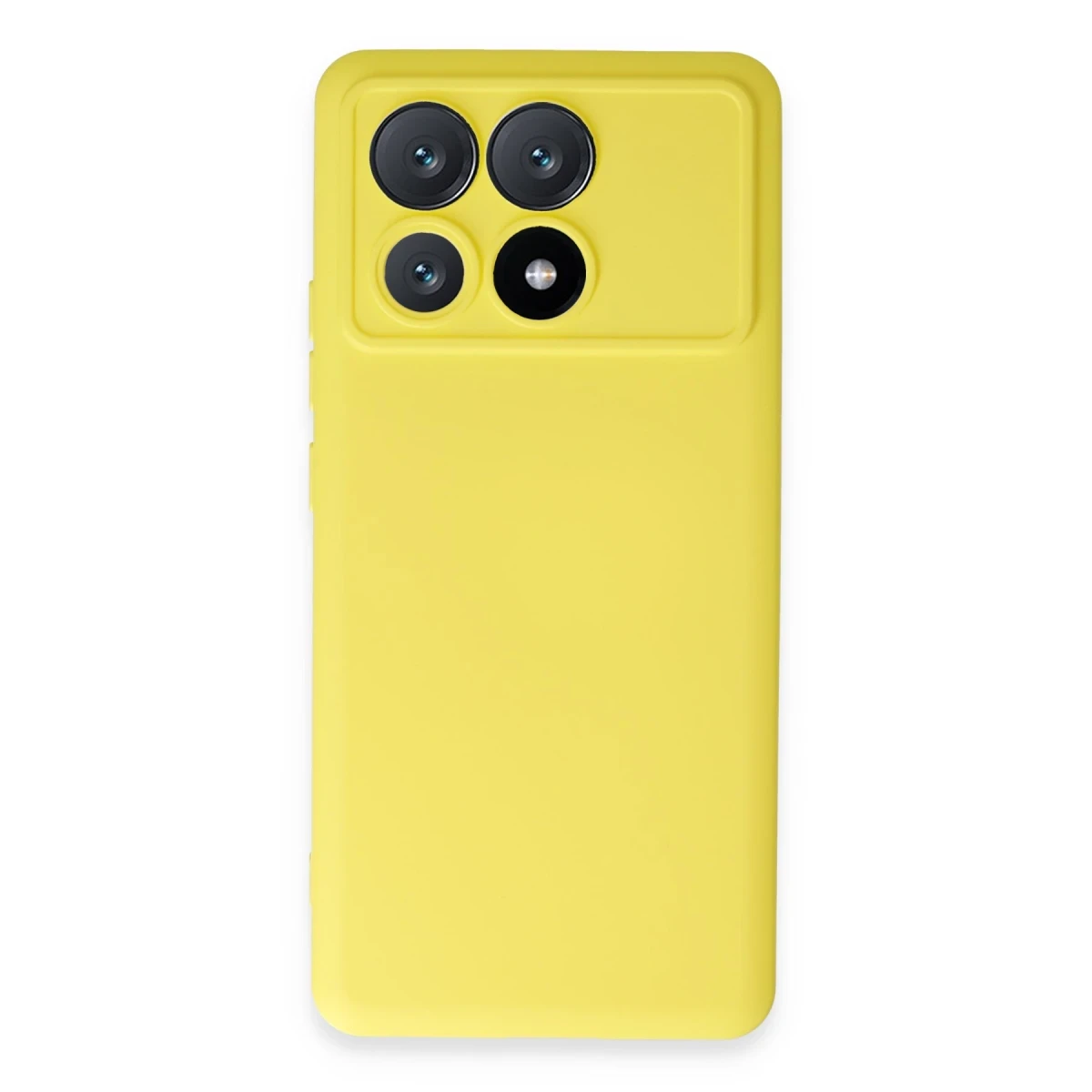 Xiaomi Poco X6 Pro Kılıf Nano içi Kadife Silikon - Sarı