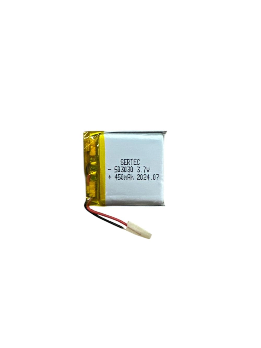 3.7V 450mAh Li-Polymer Pil 1.5A Devreli